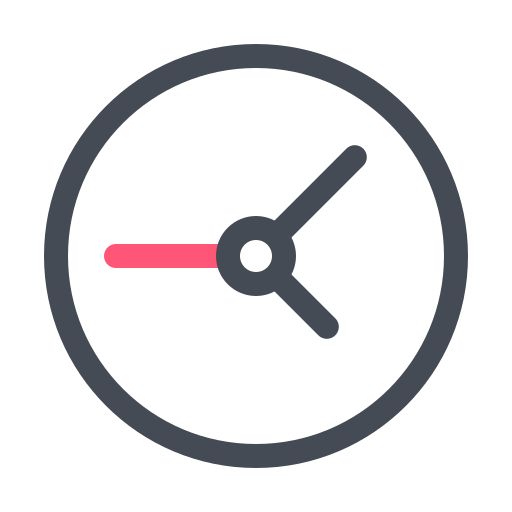 Clock, time management, watch icon